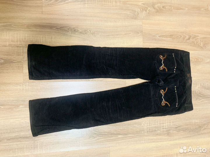Микровельветовые брюки б/у М 46