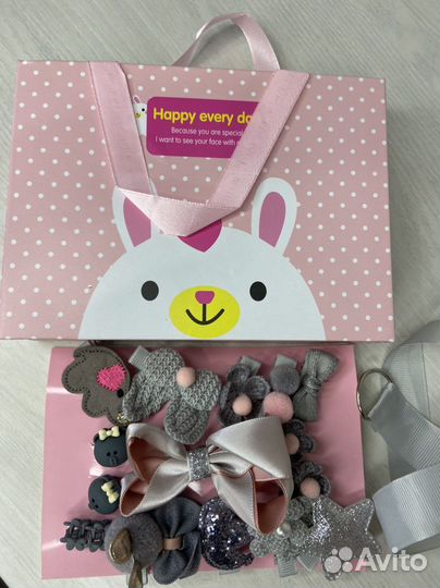 Резинки и заколки для девочек(набор)