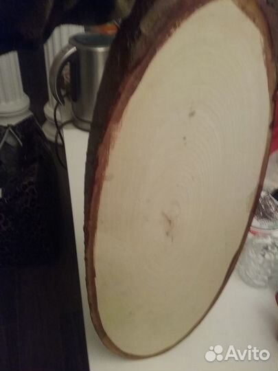 Продам картину на срезе дерева из каменной крошки