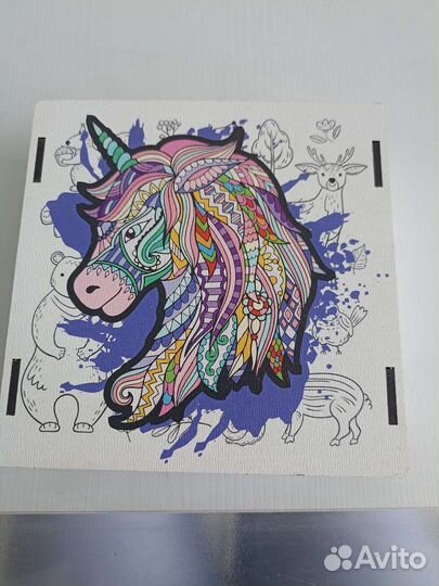 Пазл фигурный единорог 90 деталей