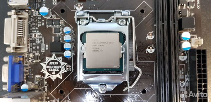 Мат. плата MSI H81M-P33 + Intel Pentium G3250