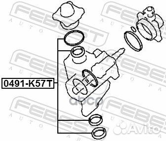 Ремкомплект рулевой рейки 0491K57T Febest