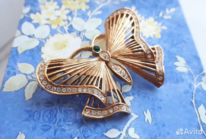 Винтажная брошь Бабочка