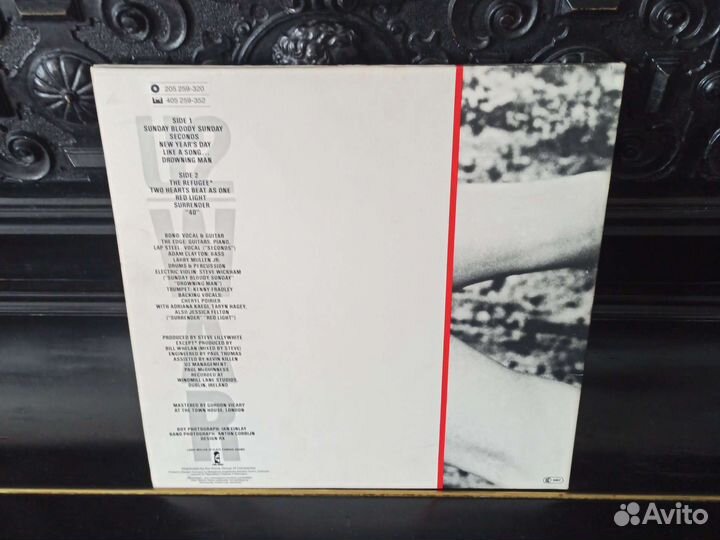 Пластинка U2 War фрг