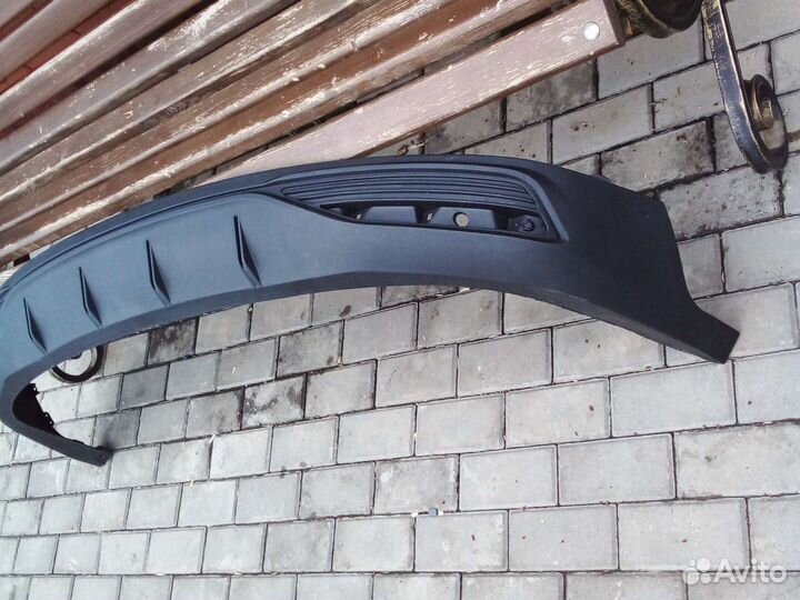 Спойлер губа заднего бампера Солярис 2020г