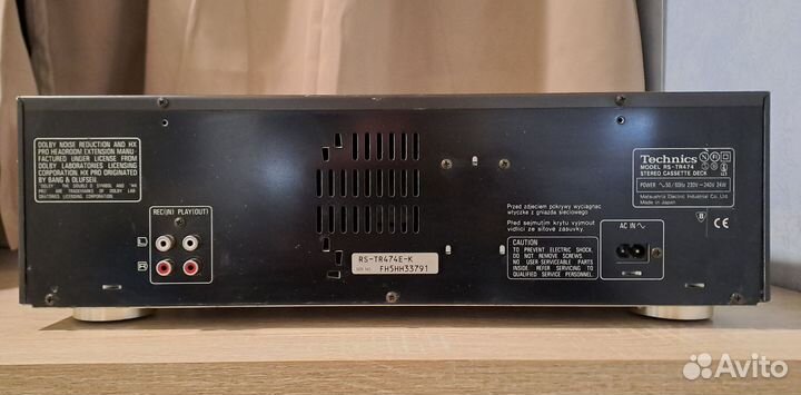 Кассетная дека technics rs tr 474