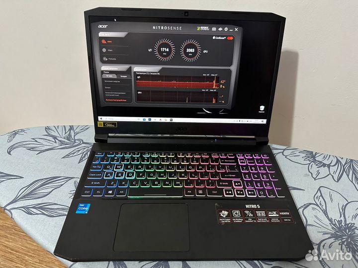 Ноутбук игровой Acer Nitro 5 AN515-57-58Q3