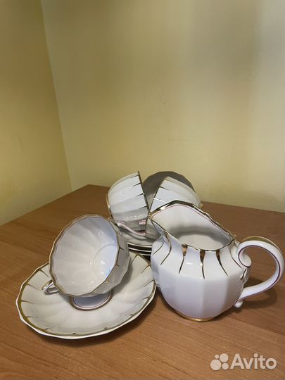 Чайная пара фарфор винтаж СССР