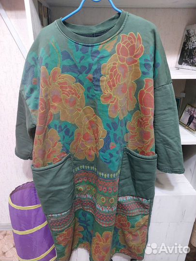 Платье толстовка большой размер