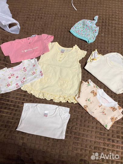 Детские вещи пакетом 62-68 на девочку