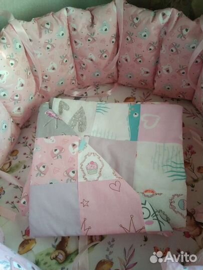 Бортики в детскую кроватку новые