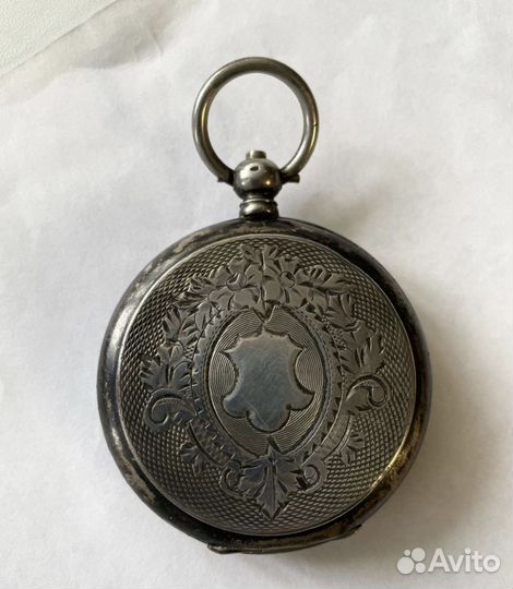 Серебряные карманные часы blondel с цепочкой