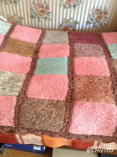 Плед вязаный