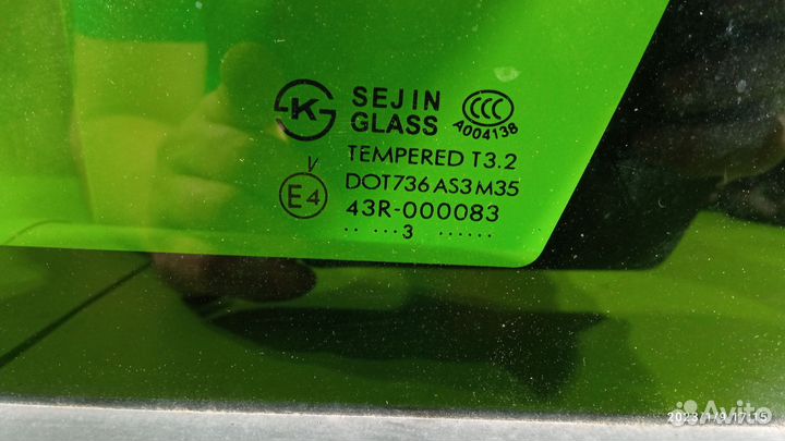 Стекло кузовное заднее правое для Opel Antara