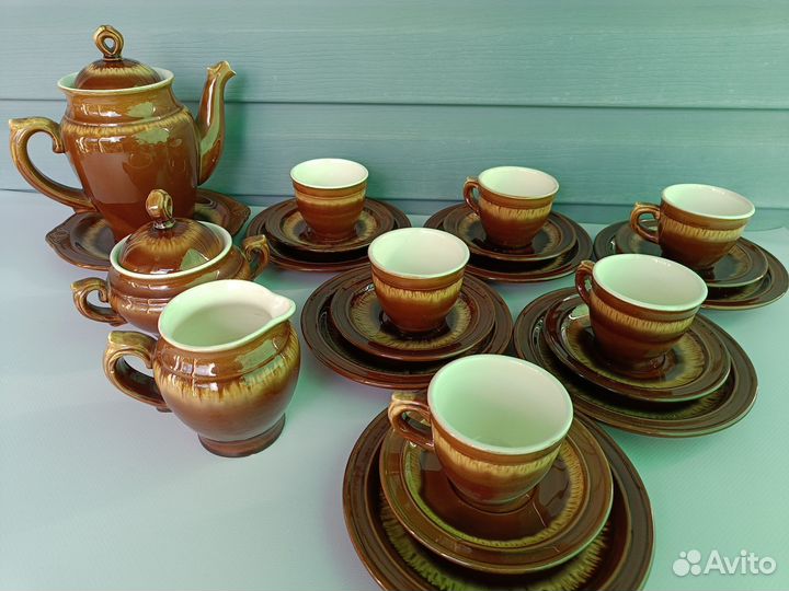 Новый сервиз чайный кофейный 6 персон зик СССР