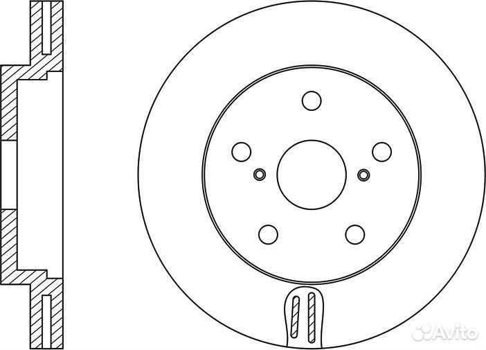 Диск тормозной nibk RN1200
