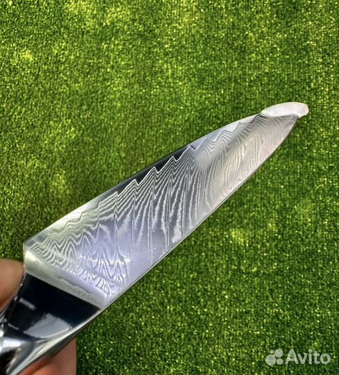 Нож овощной дамасская сталь