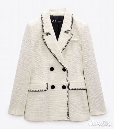 Жакет двубортный Zara