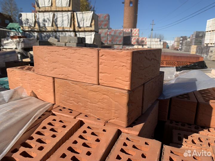 Кирпич облицовочный рустик