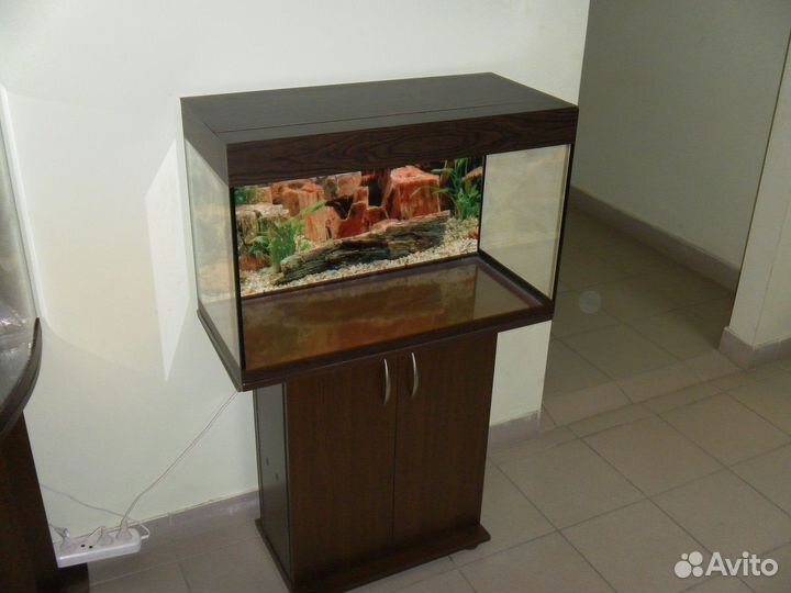 Аквариум 100 свет биофильтр фон подставка