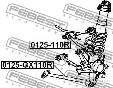 Febest 0125-110R Тяга toyota crown 99- зад