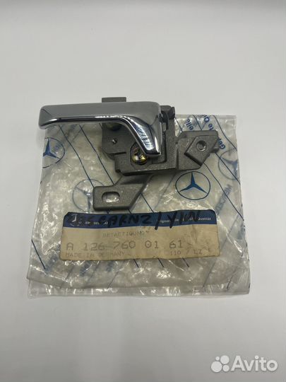 Левая внутренняя ручка W126 SEL SEC NOS новая ориг