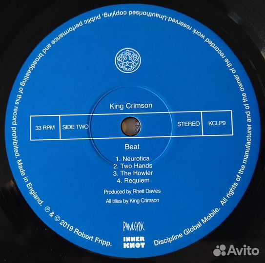 Виниловая пластинка King Crimson — beat (200 GR. v