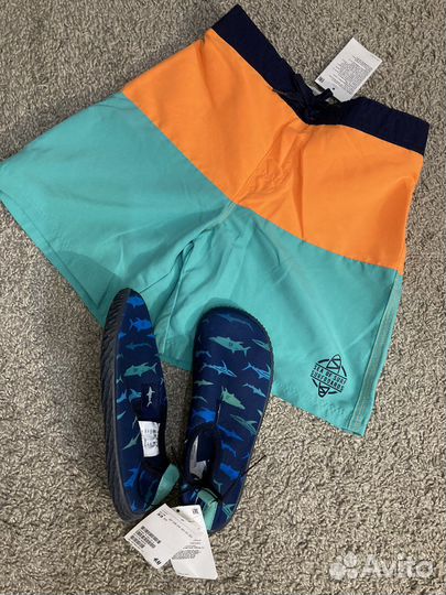 Плавательные шорты H&M р. 122/128 и акватапки H&M