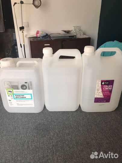 Канистры пластиковые 5 л из-под моющих средств