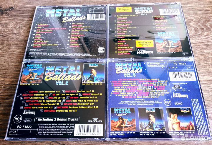 Rock, Metal Ballads CD Collection 1-5