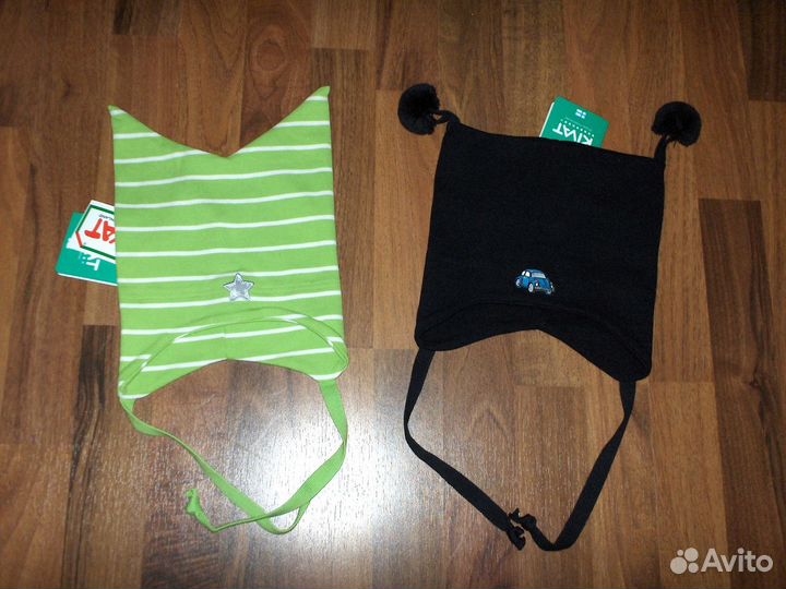 Шапочки Киват размеры 0, 1, 2 двойной хлопок