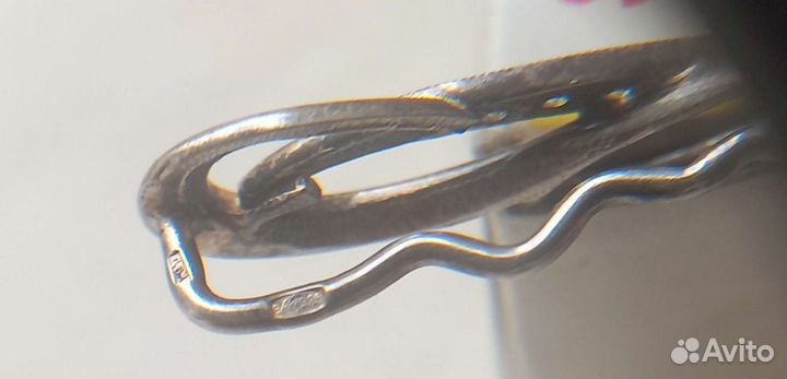 Брошь серебро 925