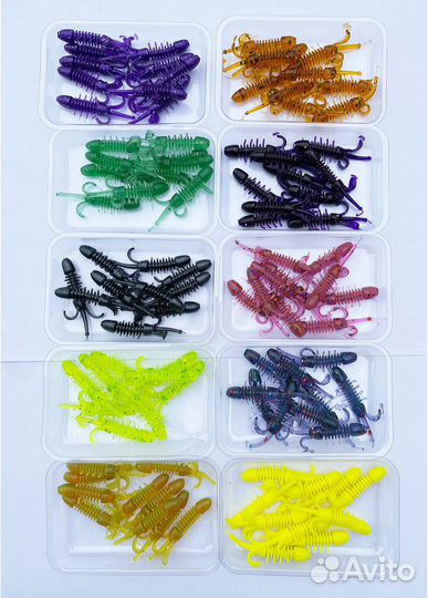Набор силиконовых приманок для микроджига