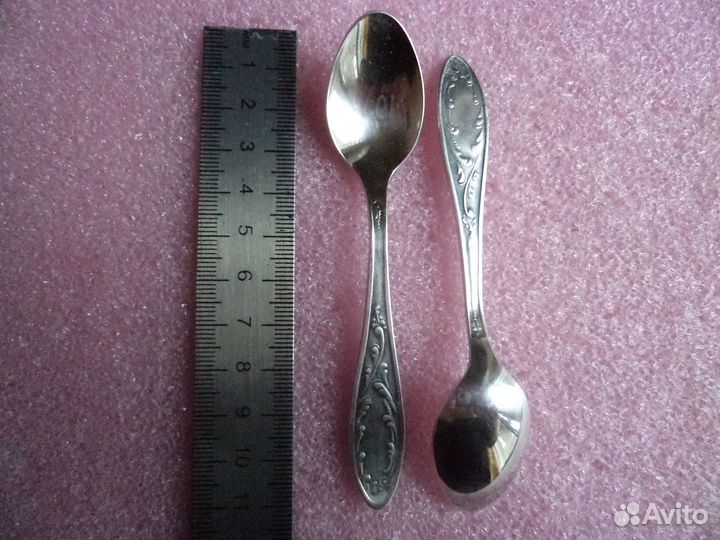 Ложки десертные (кофейные). Мельхиор