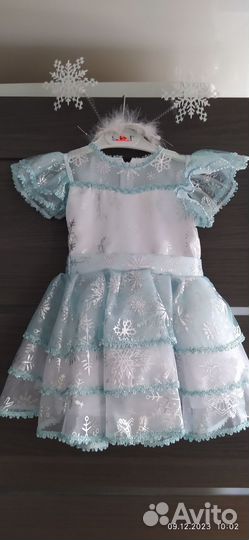 Платье снежинки