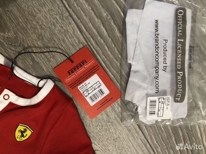 Новое детское боди ferrari store 6m