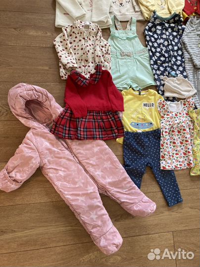 Одежда на девочку пакетом 74-80
