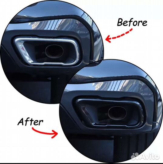 Накладка на глушитель bmw x5,x6,x7(g05,g06,g07)