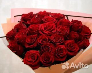 Букет из 21 красной розы 40-50см (Эквадор) premium
