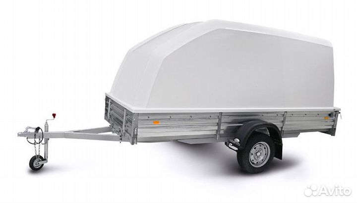 Прицеп мзса 817711 с. крышкой и металл. вилк,опорЕ