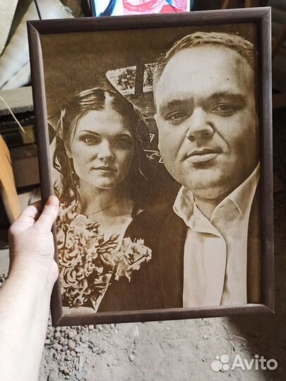 Выжигание портретов на дереве