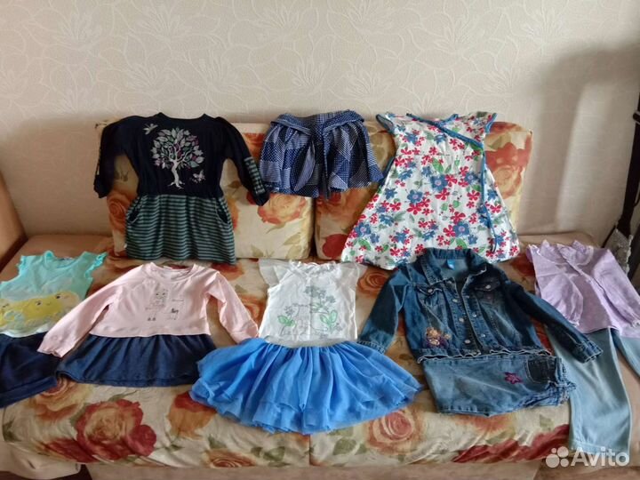 Вещи на девочку пакетом на 3-4 года (98-104)
