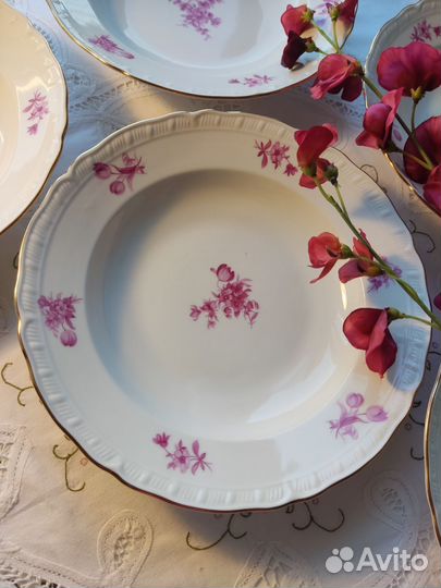 Тарелки глубокие Чехословакия фарфор раритет