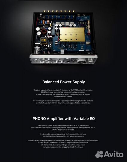 Усилитель интегральный HiFi Rose RA-180