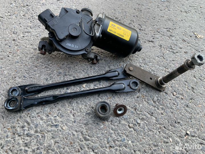 Моторчик стеклоочистителя kia rio 2 (jb)