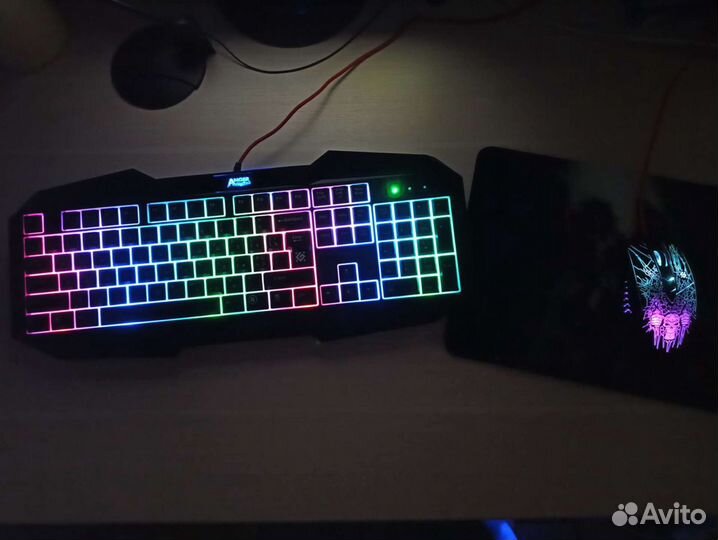 Игровая клавиатура, мышь, коврик. Набор 3 в1