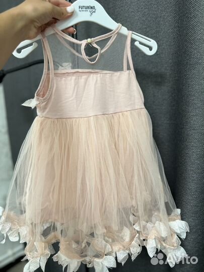 Нарядное платье для девочки 86 92