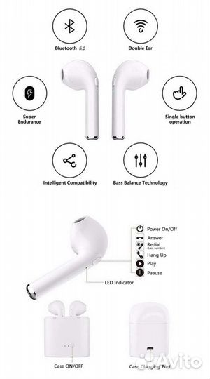 I7mini Bluetooth-гарнитура 5,0 стерео i7mini Новые