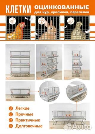 Клетки для кур бройлеров