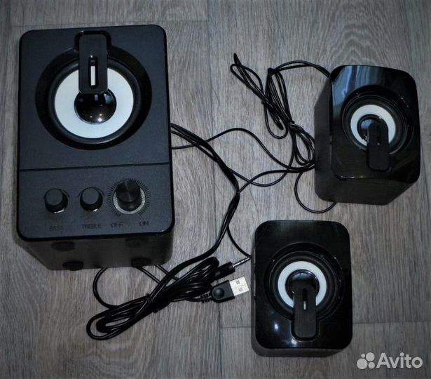 Компьютерные колонки HTRise A3 2.1(Новые)